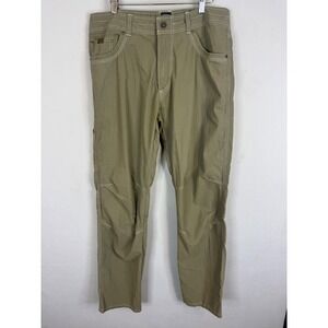 Kuhl Revolvr Mens Khaki Green Uberkuhl Quick Dry Hiking Pants 35x34